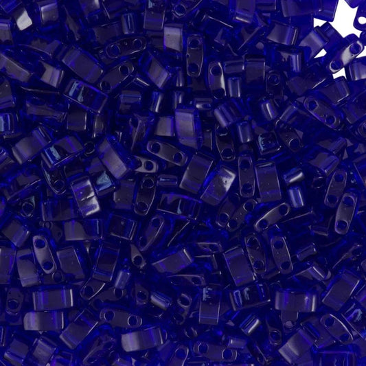 Miyuki Half Tila Beads - 5g Bag - Transparent Cobalt - HTL0151