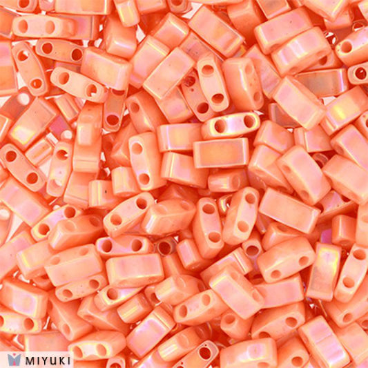 Miyuki Half Tila Beads - 5g Bag – Opaque Salmon Luster - HTL0596