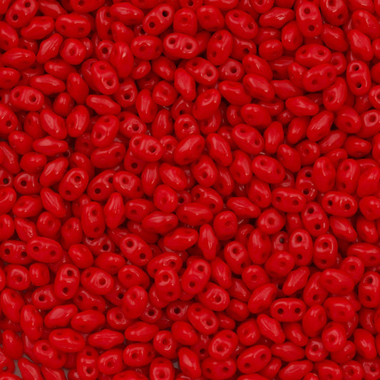 MiniDuo 2x4mm – 5g – Opaque Coral Red – 93200