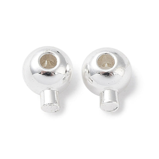 Silver Plated 3.5mm Magic Crimp Balls - Pack of 10