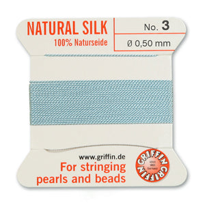 Griffin Silk Bead Cord No3 (0.5mm) – Turquoise