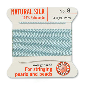 Griffin Silk Bead Cord No8 (0.8mm) – Turquoise