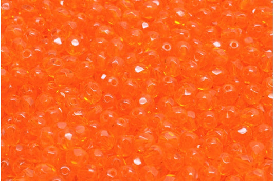 4mm Czech Fire Polish – 90010 Satsuma Orange x 100