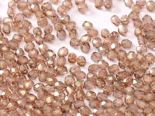 4mm Czech Fire Polish – 00030/15495 – Crystal Red Teracota x 100