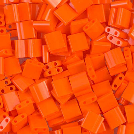 Miyuki Tila Beads - 5g Bag - Opaque Orange - TL0406