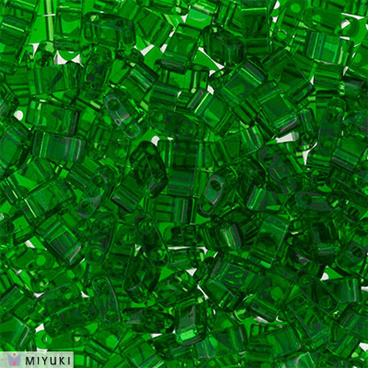 Miyuki Half Tila Beads - 5g Bag – Transparent Green - HTL0146