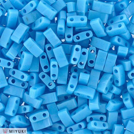 Miyuki Half Tila Beads - 5g Bag - Opaque Turquoise Blue - HTL0413