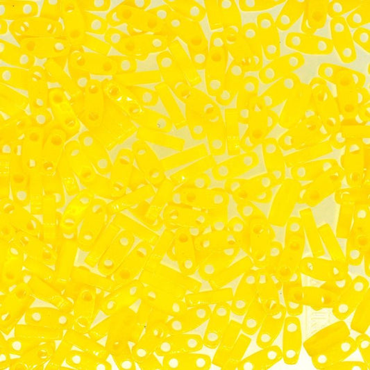 Miyuki Quarter Tila Beads - 5g Bag – Opaque Yellow - QTL0404