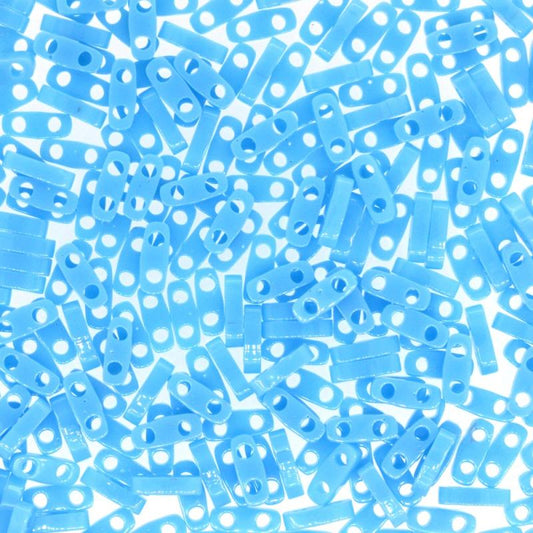 Miyuki Quarter Tila Beads - 5g Bag – Opaque Turquoise Blue - QTL0413