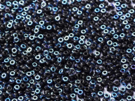 11/0 Miyuki Seed Beads - 25g Bag – Black AB – Colour 55133 (4555)