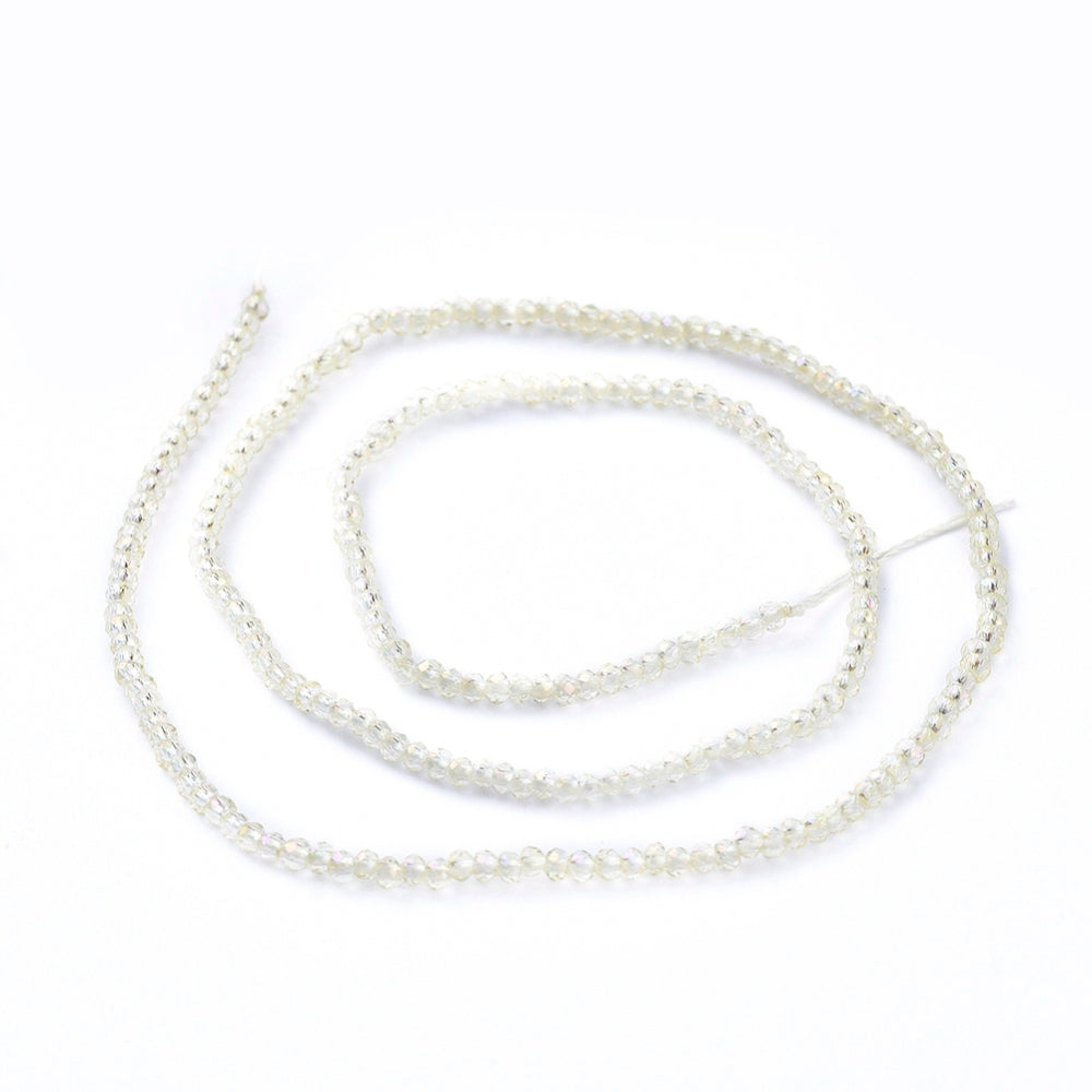 Etoile Micro Crystal Rondelles 2x1.5mm - Strand of approx 200 - Champagne