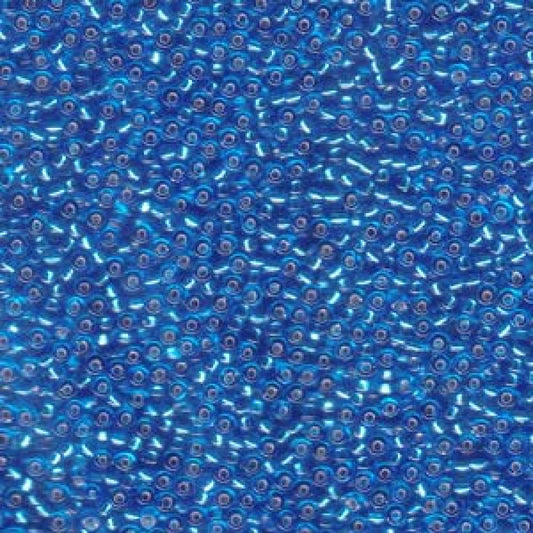 11/0 Miyuki Seed Beads - 25g Bag – Silver Lined Sapphire  – Colour 19