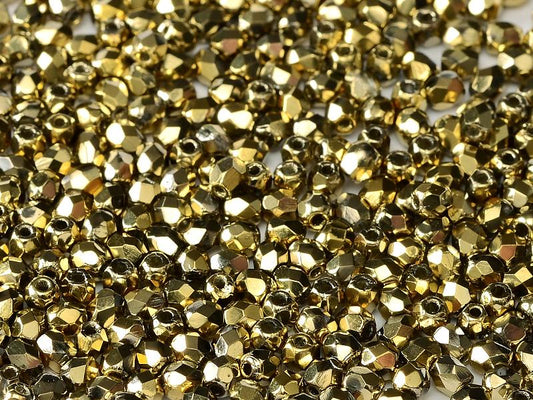 2mm True2 Czech Fire Polish – 00030/26441 – Full Amber Gold