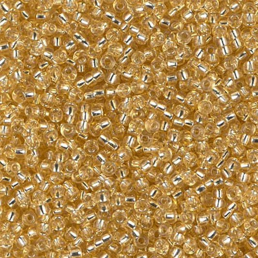 11/0 Miyuki Seed Beads - 25g Bag – Silver Lined Pale Gold - Colour 2