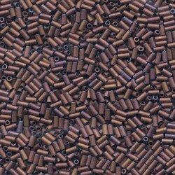 3mm Miyuki Bugle Beads (Size #1) - 7g Bag - Matte Metallic Copper - 2005