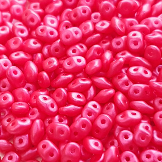 SuperDuo 2.5x5mm 25g Bag – Pearlshine Ultra Magenta