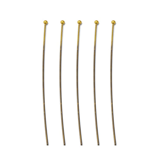 3 inch Antique Brass Ballpins – Bag of 50