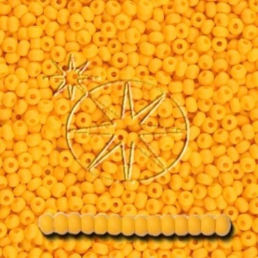 Preciosa 11/0 Seed Beads - PermaLux - 20g Pack - Matte - Sunflower