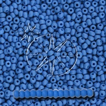 Preciosa 11/0 Seed Beads - PermaLux - 20g Pack - Matte - Blue