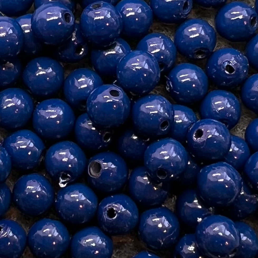 4mm Czech Glass Pearl - Bag of 100 – 48375 – Lapis Blue