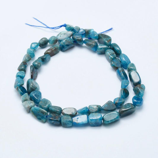 Natural Apatite Beads Strands, Tumbled Stone
