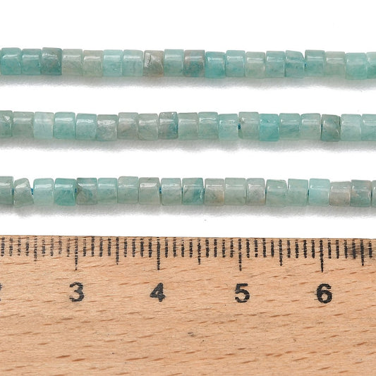 Natural Amazonite Beads Strands, Disc, Heishi Beads
