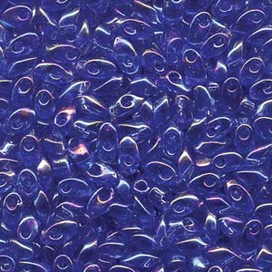Miyuki Long Magatama 4x7mm - 5g Bag – Transparent Light Sapphire AB