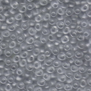 Miyuki 4mm Magatama 24g - Matte Transparent Pale Gray