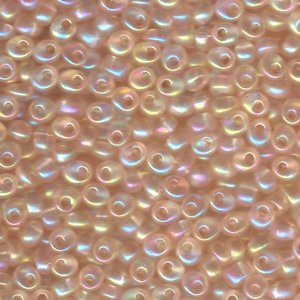 Miyuki 4mm Magatama 24g - Transparent Peach AB