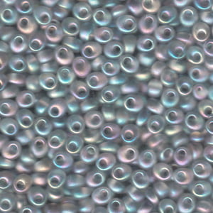Miyuki 4mm Magatama 24g - Matte Transparent  Light Gray AB