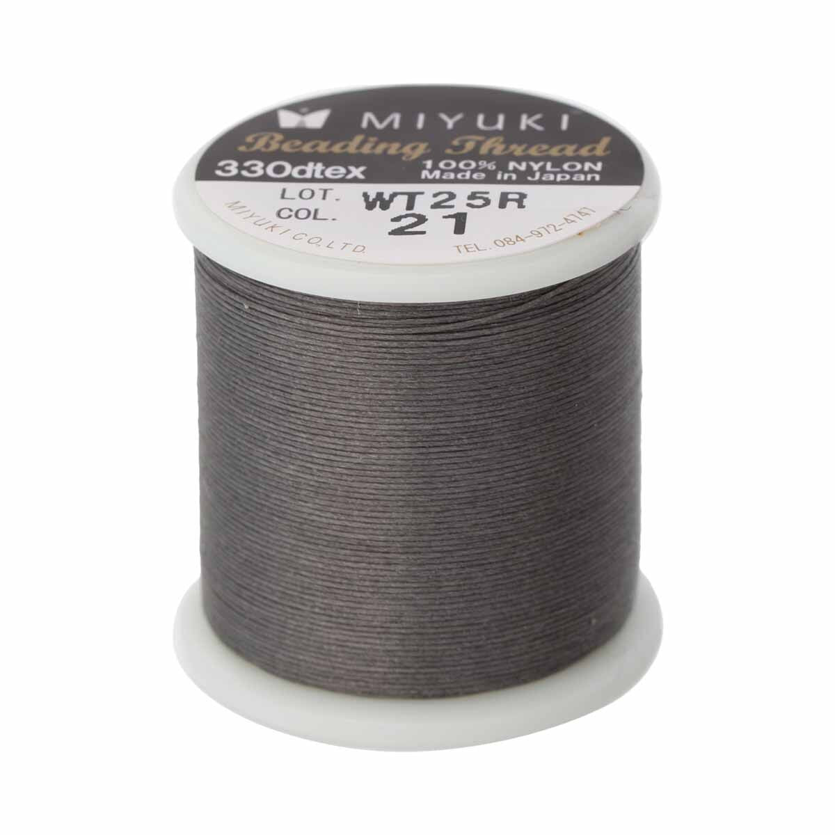 Miyuki Beading Thread - 50 Meter Spool - Grey