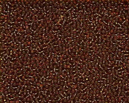 11/0 Miyuki Seed Beads - 25g Bag – Silver Lined Dark Topaz - Colour 5
