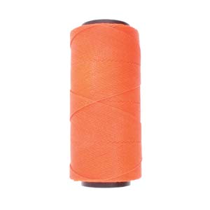 Brazilian Waxed Cord 1mm – 144 Meter Spool – Neon Orange (393)