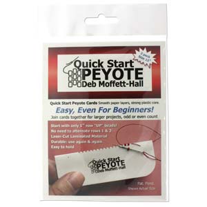 Quick Stitch Peyote Cards – Size 15 Seed or Delica Beads – 3 Per Pack