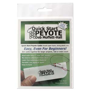 Quick Stitch Peyote Cards – Size 8 Seed Beads – 3 Per Pack