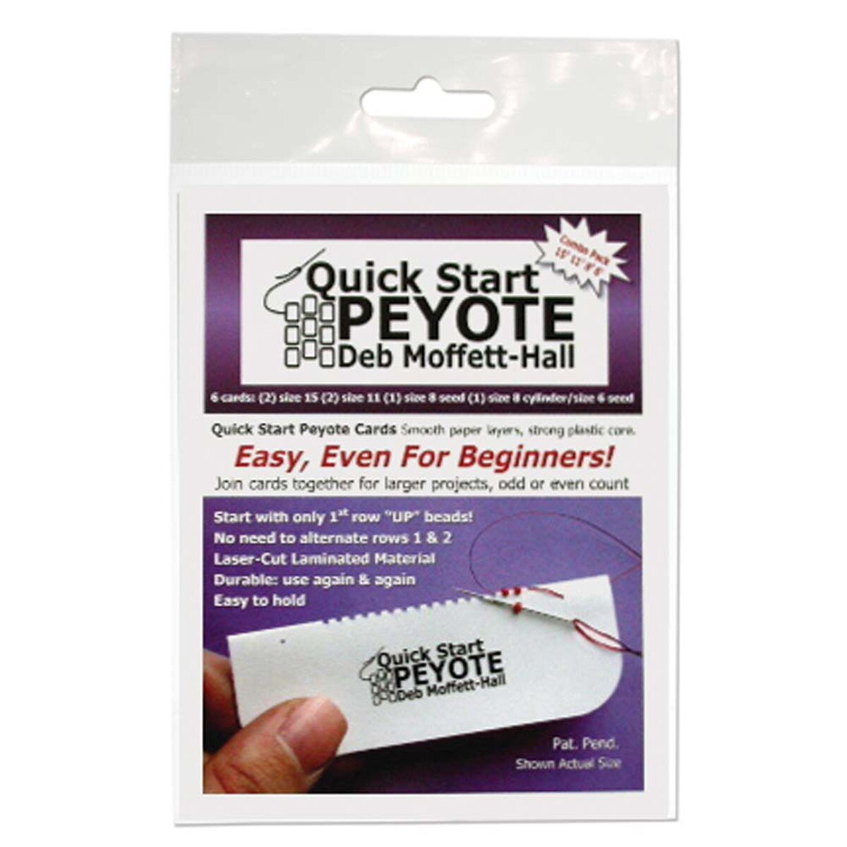 Quick Stitch Peyote Cards – Assorted – 6 Per Pack