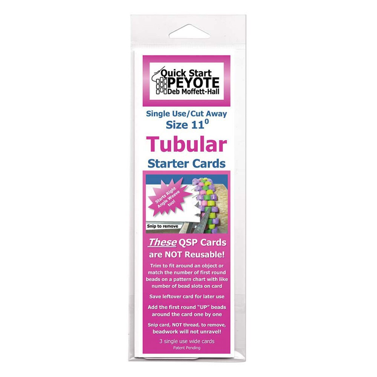Quick Stitch Peyote - Tubular – Size 11 Delica – 3 Per Pack