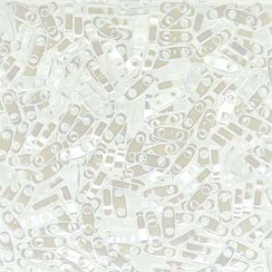 Miyuki Quarter Tila Beads - 5g Bag - Opaque White Luster - QTL0420