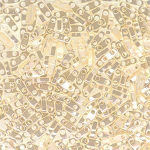Miyuki Quarter Tila Beads - 5g Bag - Ivory Ceylon - QTL0592