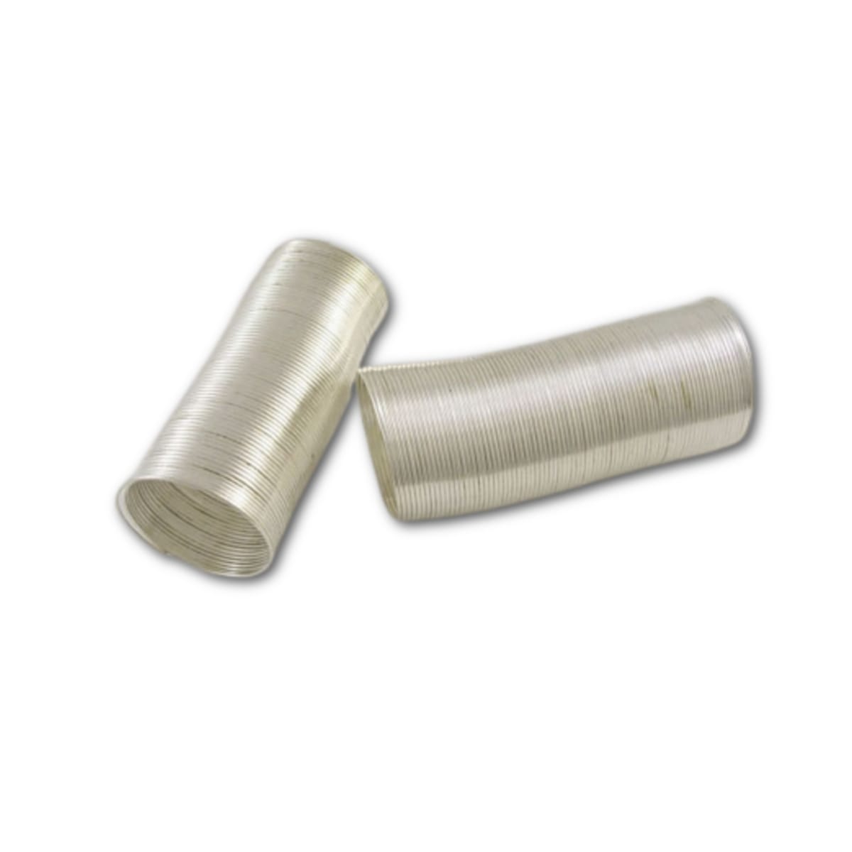 Silver Plated Ring Memory Wire - 20mm Diamter - 0.6mm Thickness - Approx 48 Loops