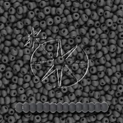 Preciosa 11/0 Seed Beads - PermaLux - 20g Pack - Matte - Grey