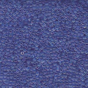 Miyuki 1.8mm Cube Beads - 5g Bag - Transparent Sapphire AB