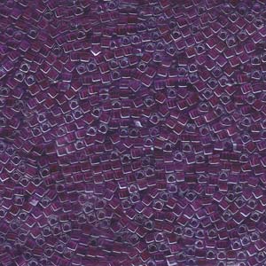 Miyuki 1.8mm Cube Beads - 5g Bag - Fuchsia Lined Aqua AB