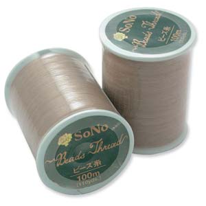 SoNo Beading Thread - 100 Meter Spool - Natural