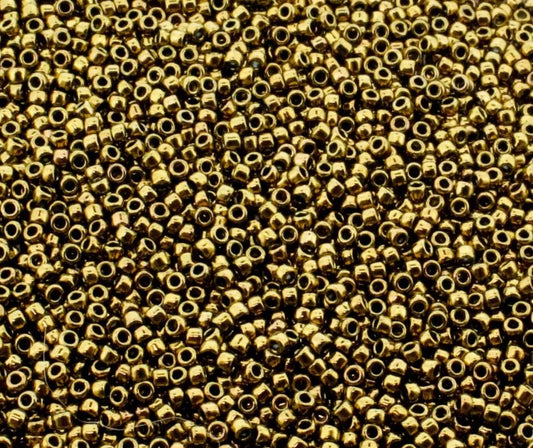 Toho Size 15 Seed Beads 5g - Antique Bronze