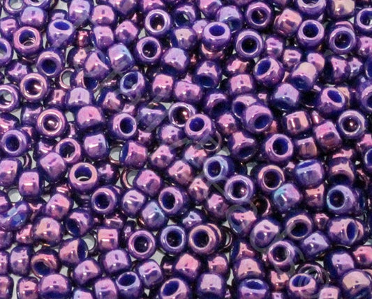 8/0 Toho Seed Beads 10g - Higher Metallic Grape 461