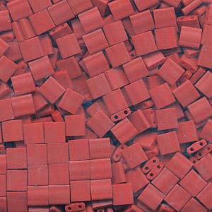 Miyuki Tila Beads - 5g Bag – Matte Metallic Dark Maroon - TL2040