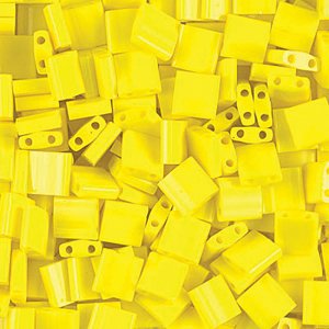 Miyuki Tila Beads - 5g Bag – Opaque Yellow - TL0404