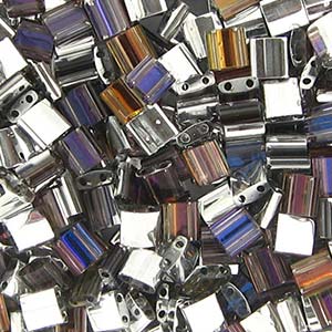 Miyuki Tila Beads - 5g Bag - Crystal Heliotrope - TL4554