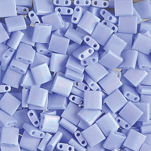 Miyuki Tila Beads - 5g Bag - Matte Opaque Light Periwinkle AB - TL0494FR